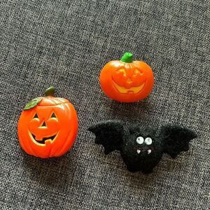 Vintage Hallmark Halloween Lot 1980’s  Pumpkin Jack O‎ Lantern Bat Pin Brooch
